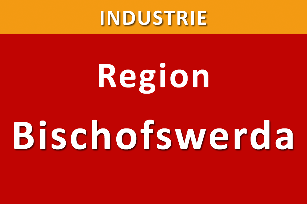 Industrieschild für die Region Bischofswerda in auffälligen Farben.