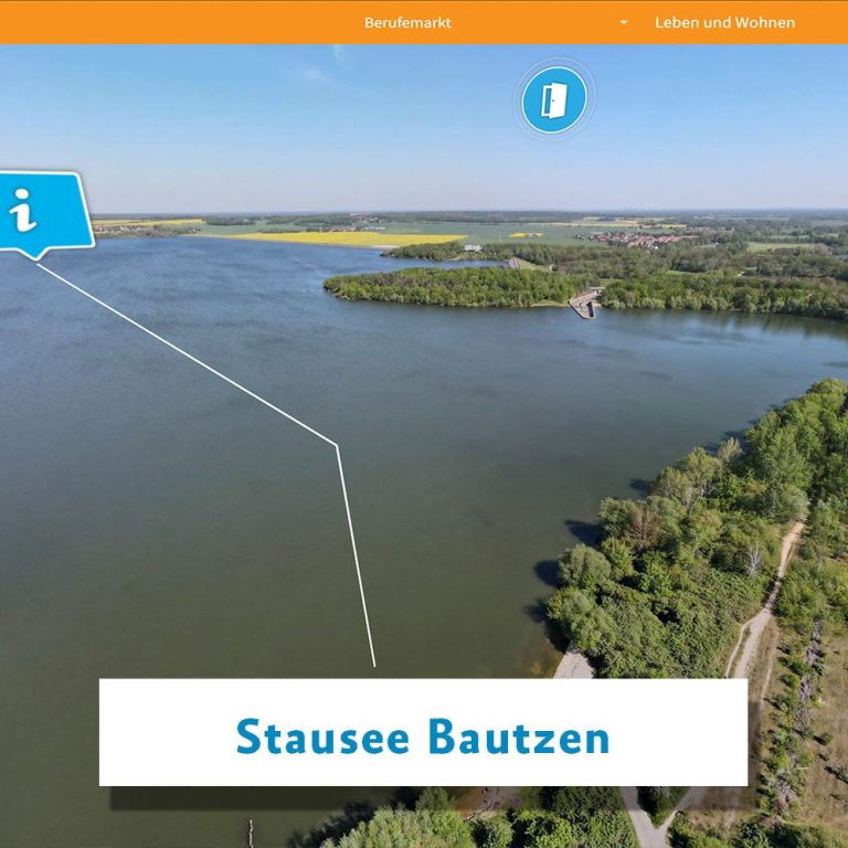 Luftbild Stausee Bautzen